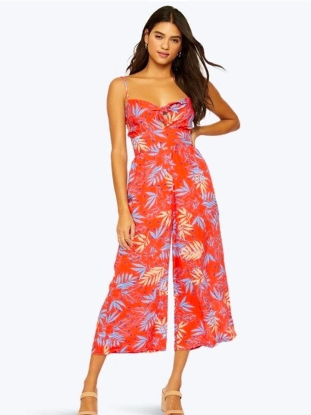 tropical boho jumpsuit